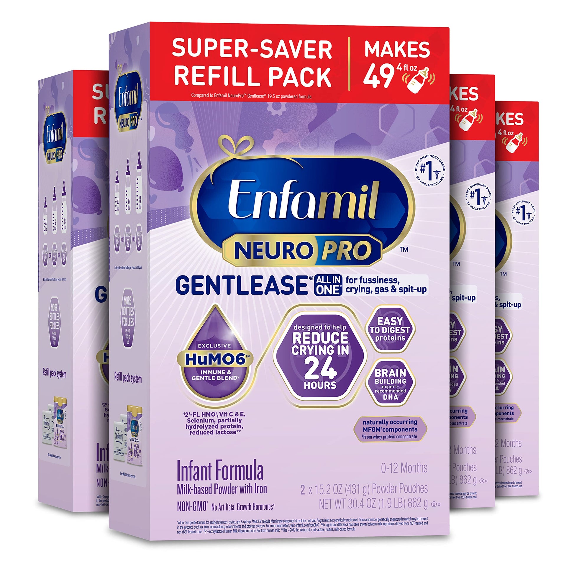 Enfamil Neuropro Gentlease Baby Formula, Infant Formula Nutrition, Brain Support That Has Dha, Humo6Immune Blend, Designed To Re