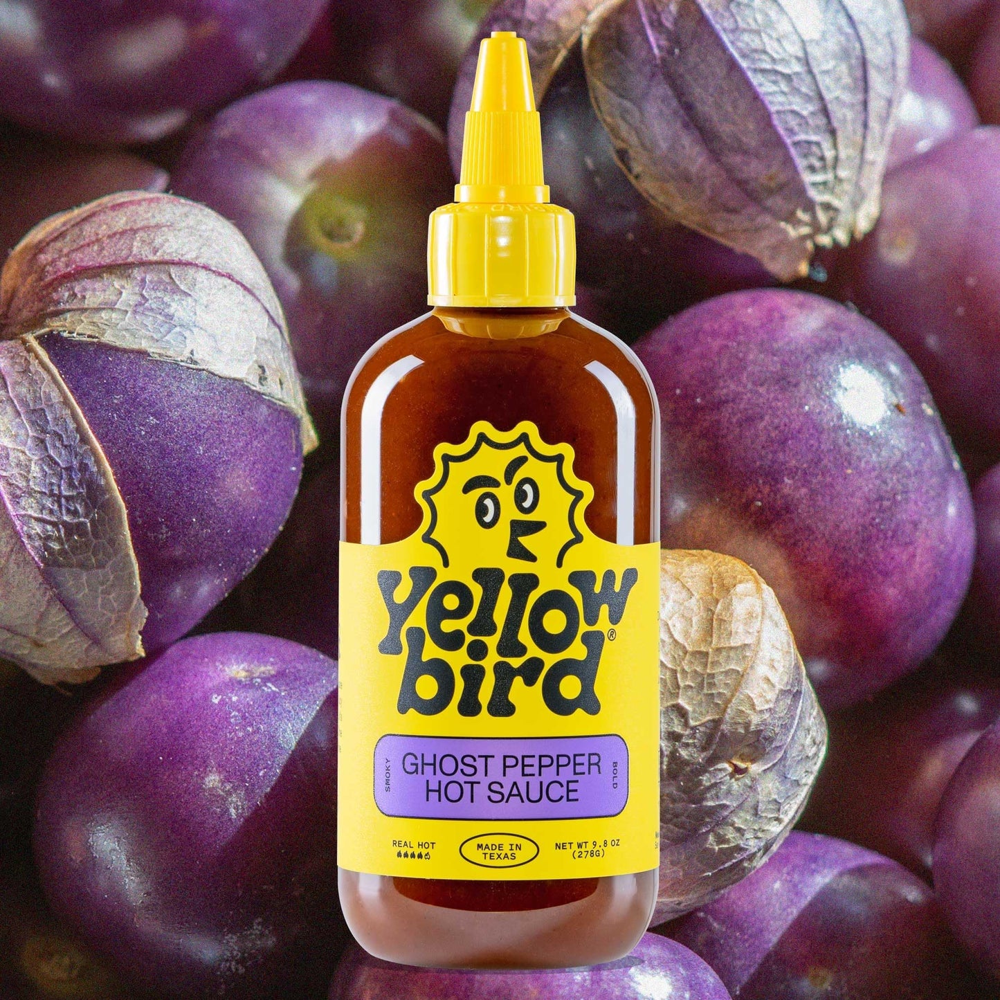Ghost Pepper Sauce by Yellowbird Foods, All Natural, Non-GMO, 9.8 Oz (Pack of 6)