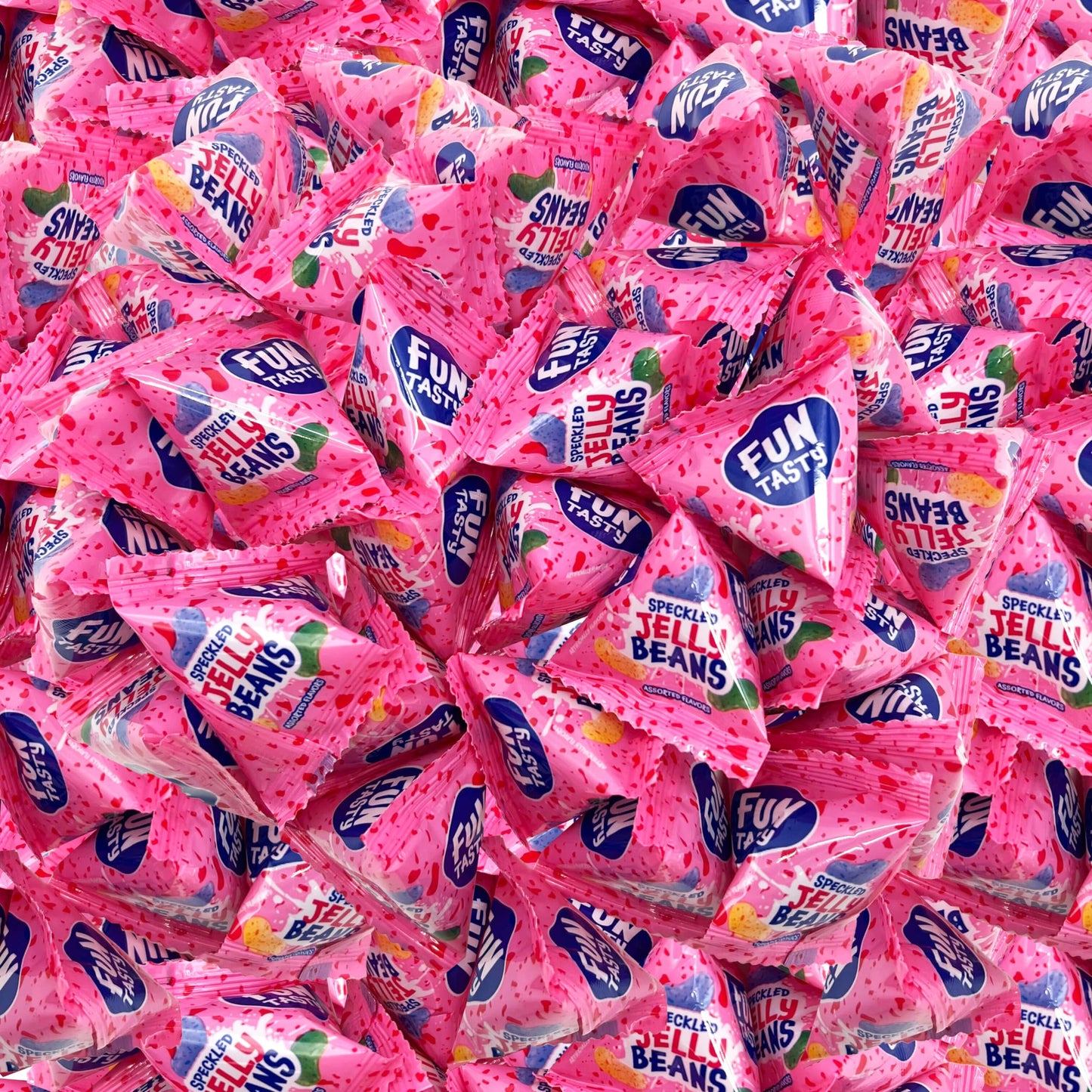 Funtasty Jelly Beans - 60 Count Pack (12 Ounces) - Individual Pouches - Assorted Fruit Flavors - Tiny Speckled Candy