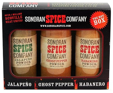 ghost Pepper - Habanero - Jalapeno 3.75 Oz Powder gift Box