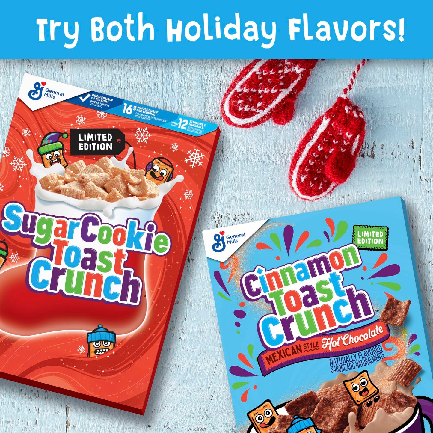 Sugar Cookie Toast Crunch Breakfast Cereal  Crispy Naturally Flavored Sugar Cookie Cinnamon Cereal  Limited Edition  Family Size  18.8 oz