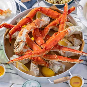 ALASKAN KING CRAB CO.: Red King Crab Legs  XXL  6lbs (About 6 Legs) Wild Caught  Pre-Cooked Flash Frozen Seafood Meat  Rich Flavor and Natural Sweetness with Firm Tender Texture  Steam  Grill or Broil