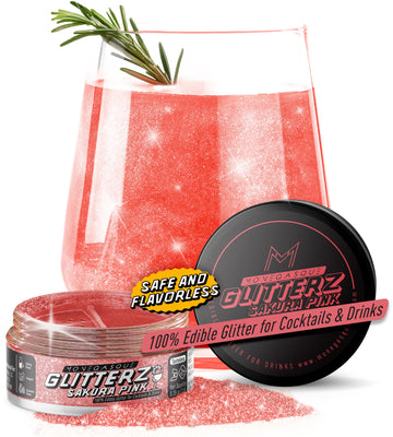 MONÉGASQUE Edible Glitter for Drinks 10g - Sakura Pink Cocktail Glitter