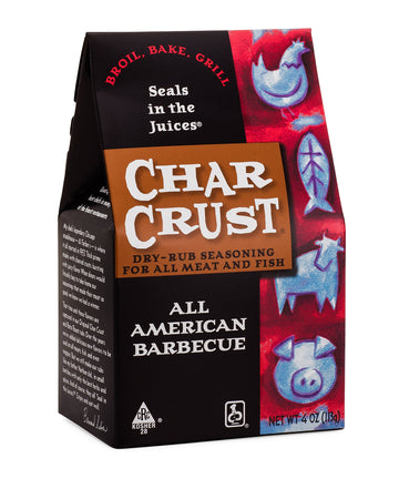Char Crust Dry-Rub Seasoning, All American BBQ, 4-Ounce (Pack of 1)