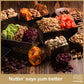 Nut Cravings Gourmet Collection - Easter Dried Fruit & Mixed Nuts Gift Basket Black Tower + Ribbon (12 Assortments) Purim Mishlo