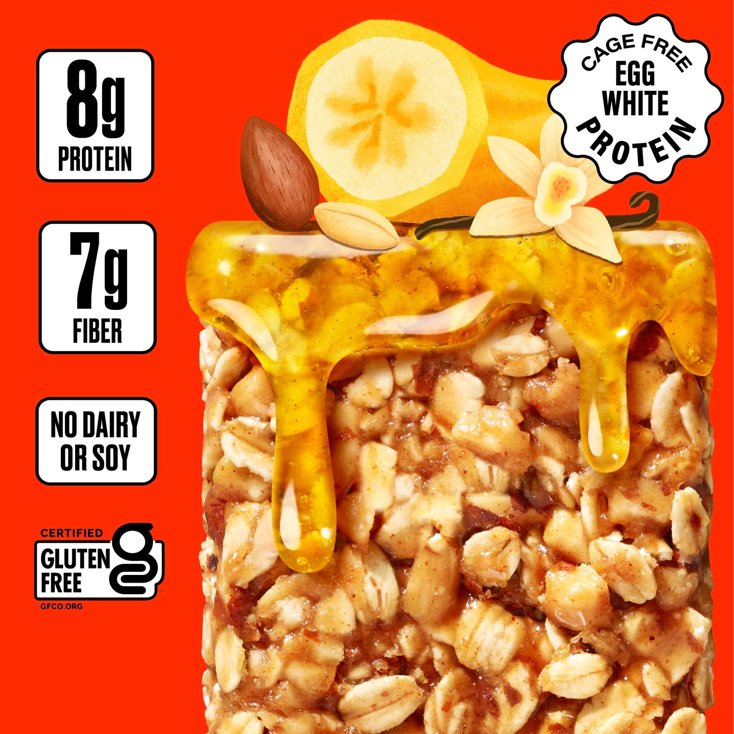 Over Easy Soft and Chewy Granola Breakfast Bars - Granola and Protein Bars - Energy Snack Bars - Clean, Gluten Free, Dairy Free,