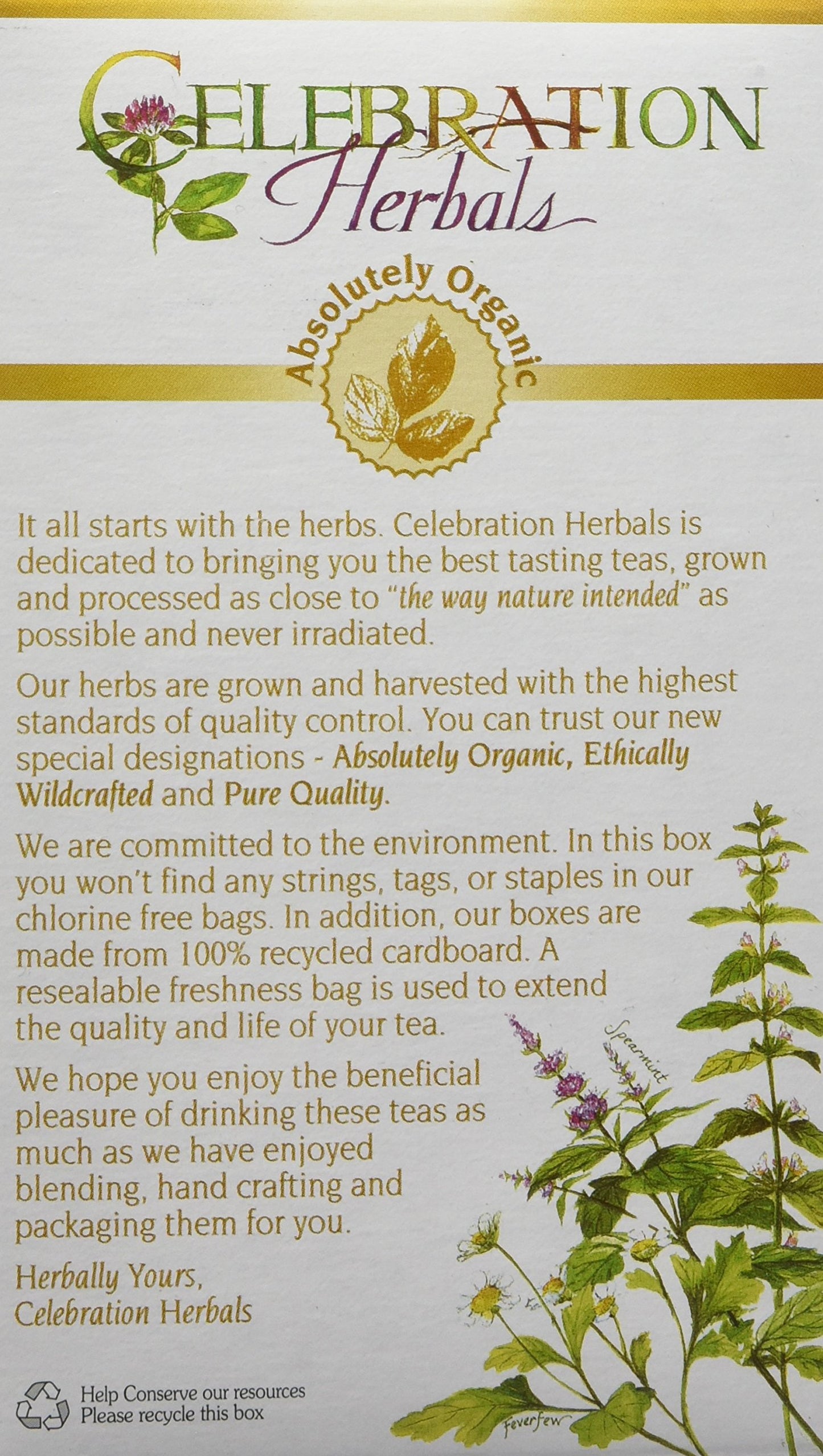 Celebration Herbals Organic Sarsaparilla Root Tea Bags 24 Count