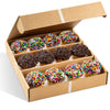 Gourmet Cookie Gift Box | 12 Individually Wrapped Sprinkle Cupcakes | Valentine Cookie Basket | Christmas, New Years & Birthdays