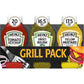 Heinz Tomato Ketchup, Sweet Relish & Yellow Mustard Grill Pack, 3 Ct Pack