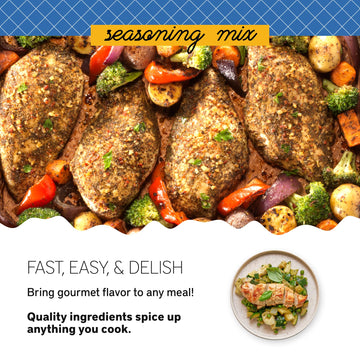 Southern Living Chicken & Vegetables Seasoning Mix, 1.25 oz, One Pan Sheet Baked, Family Dinner Spice