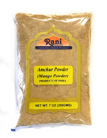 Rani Amchur (Mango) Ground Powder Spice 7Oz (200G)  All Natural, Indian Origin  No Color  Gluten Friendly  Vegan  Non-Gmo  No Sa