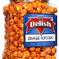 Gourmet Orange Flavored Popcorn by Its Delish, 16 Oz Jumbo Container | Bulk Air Popped Pop Corn Snack - Fruity Orange Themed Ca