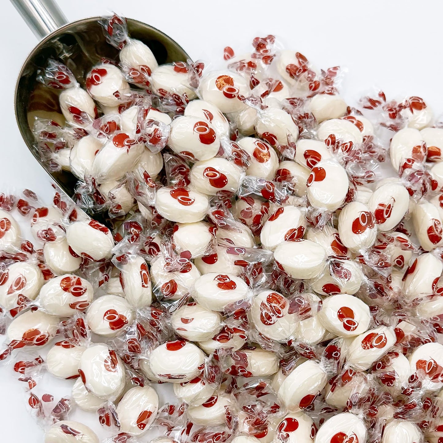 Fusion Sweets Hard Candy, Creamy Coconut Flavor, 1 lb Bulk Bag, Individually Wrapped, White