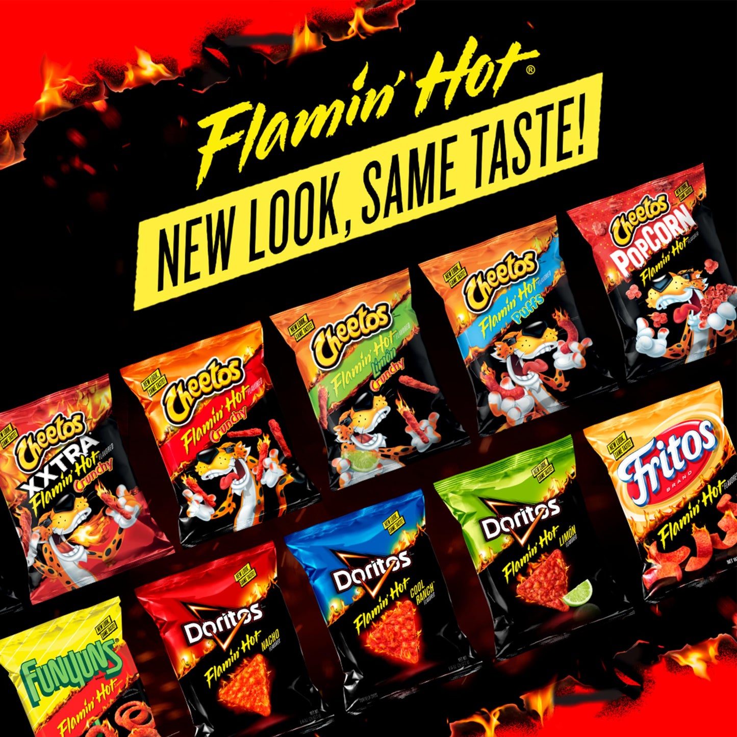 Funyuns Onion Flavored Rings, Spicy Queso And Flamin' Hot Variety Pack, 0.75 Ounce (Pack Of 40)