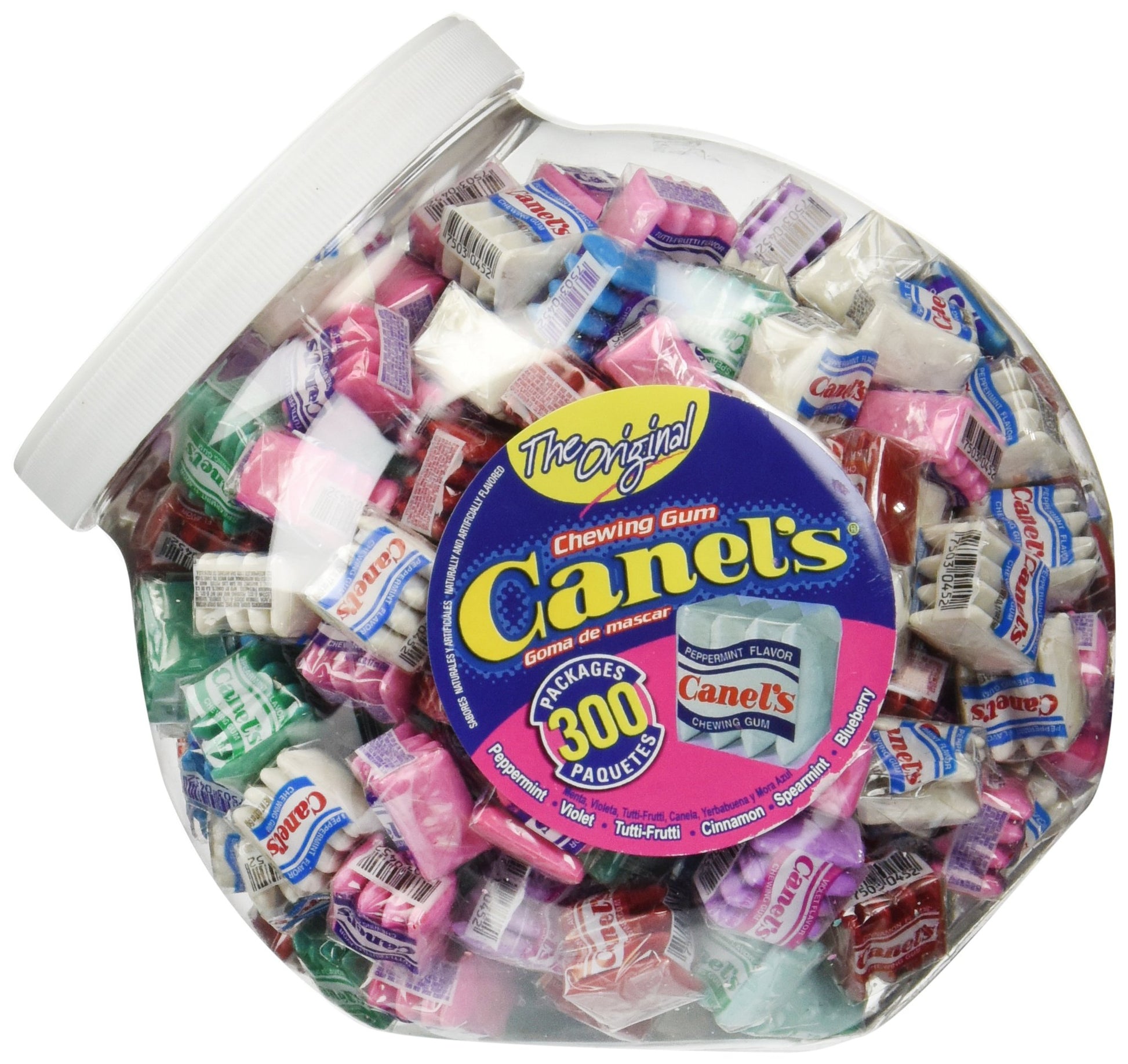 Canel'S The Original Chewing Gum 6 Flavors Assortment 300 Count Tub Net Wt 3 Lbs 4.91 Oz
