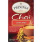 Twinings Chai Tea, Ultra Spice Chai Tea Bags With Cinnamon, Ginger, Cardamon, Clove For A Spicy Chai Tea Latte, 20 Tea Bags