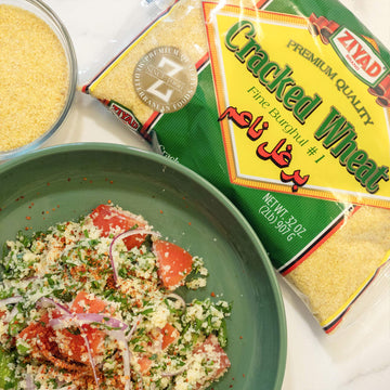 Ziyad Cracked Wheat Number 1 Fine Bulgur, Bread Filler Perfect For Bread Crumbs, Oats, Tabouli, Kibbeh, Curries! 32 Oz