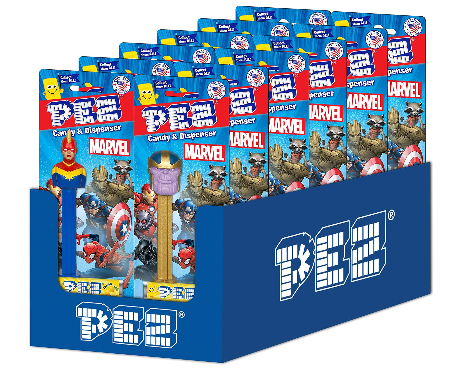 Marvel Superheroes Pez Dispensers (Pack Of 12)