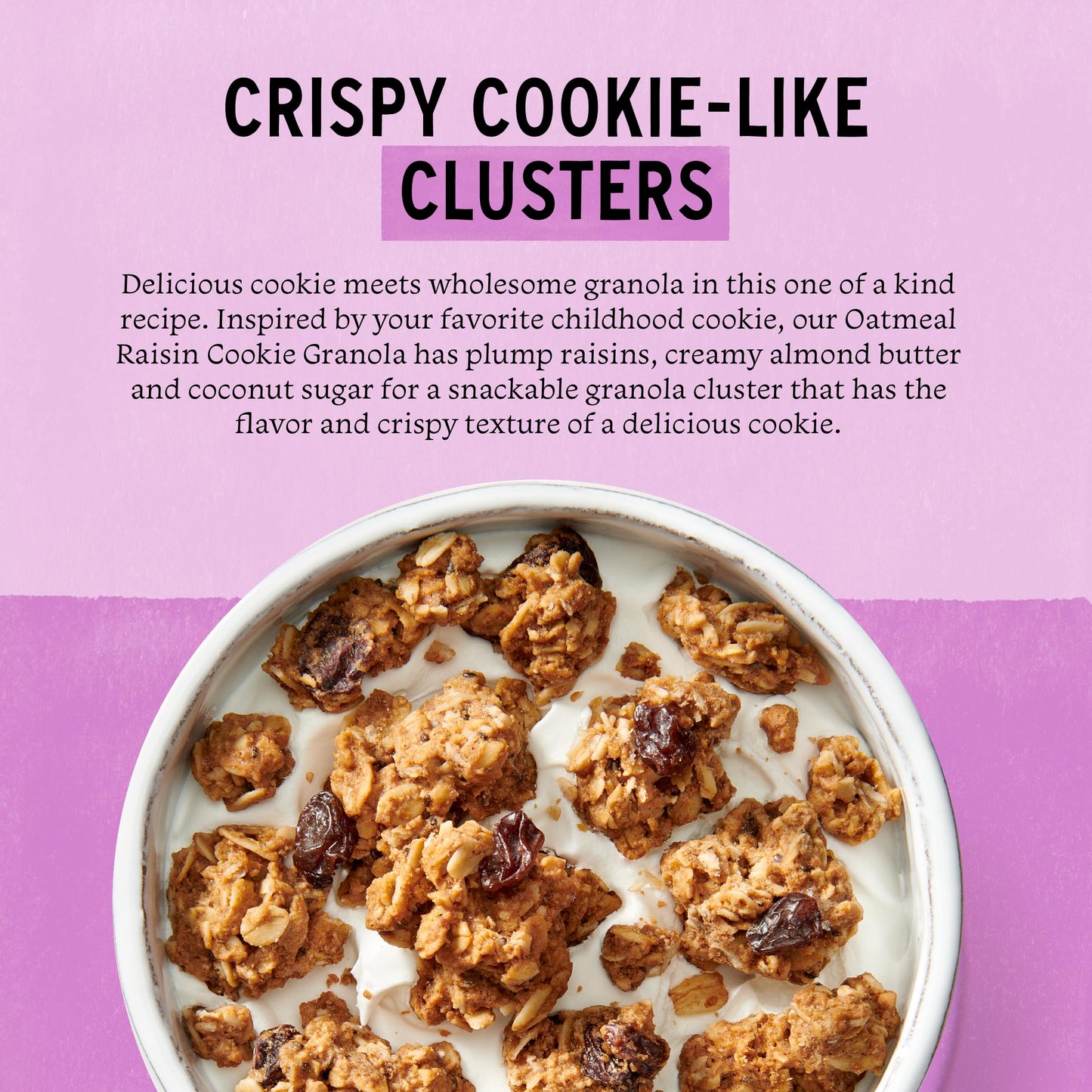Purely Elizabeth Cookie Granola, Oatmeal Raisin, Gluten-Free, Non-Gmo (11Oz Bag)