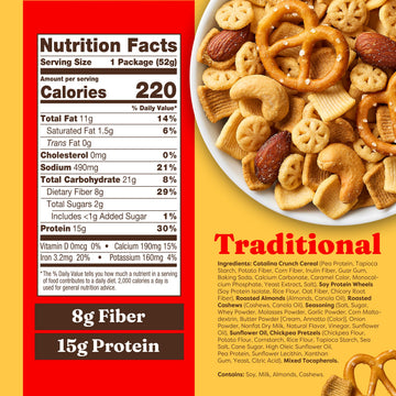 Catalina Crunch Protein Grab & Go Snack Mix | 15g Protein, 2g Sugar per Pouch | Good Source of Fiber, Keto, Gluten Free | Tradit