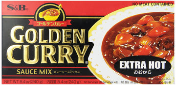 S&B Golden Curry Sauce Mix, Extra Hot, 8.4-Ounce