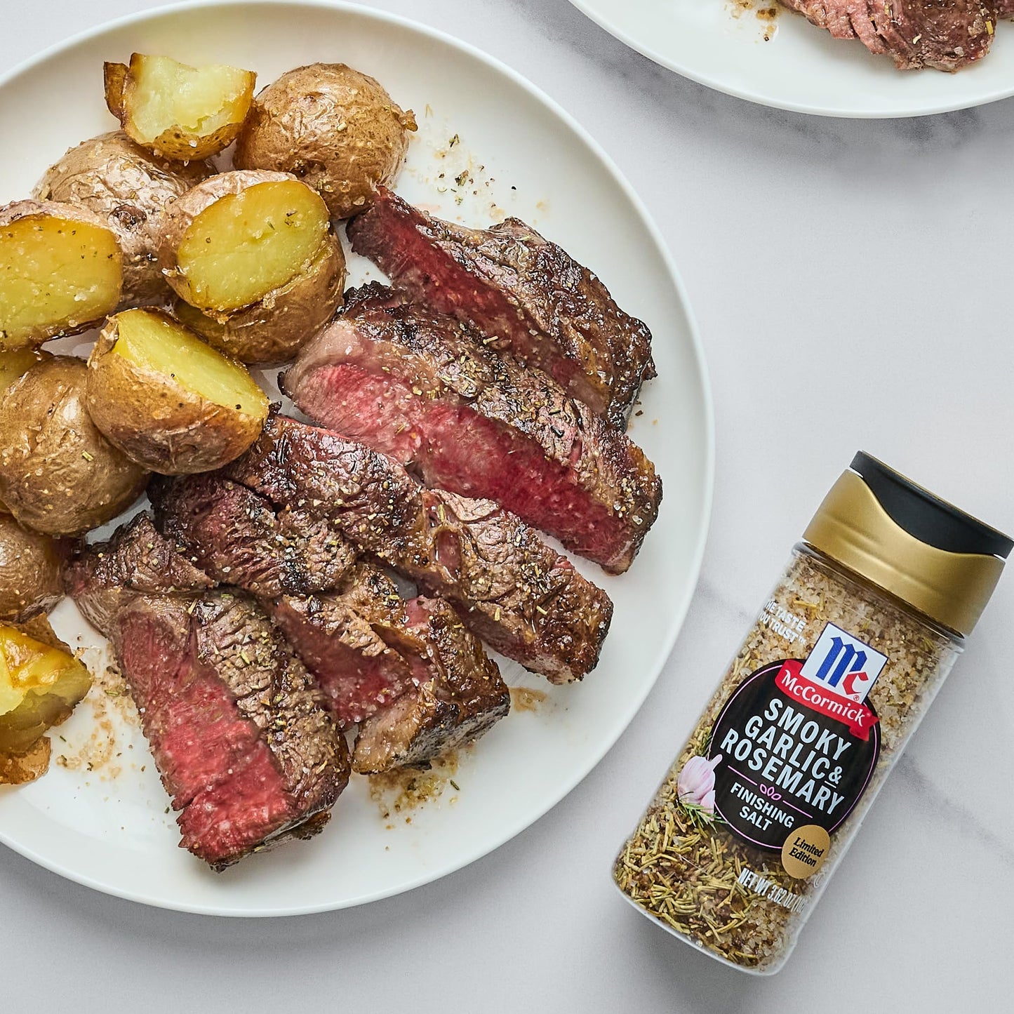 McCormick Finishing Salt, Smoky Garlic & Rosemary, 3.62 oz, Perfect for Roasted Veggies, Chicken, Pork, and More