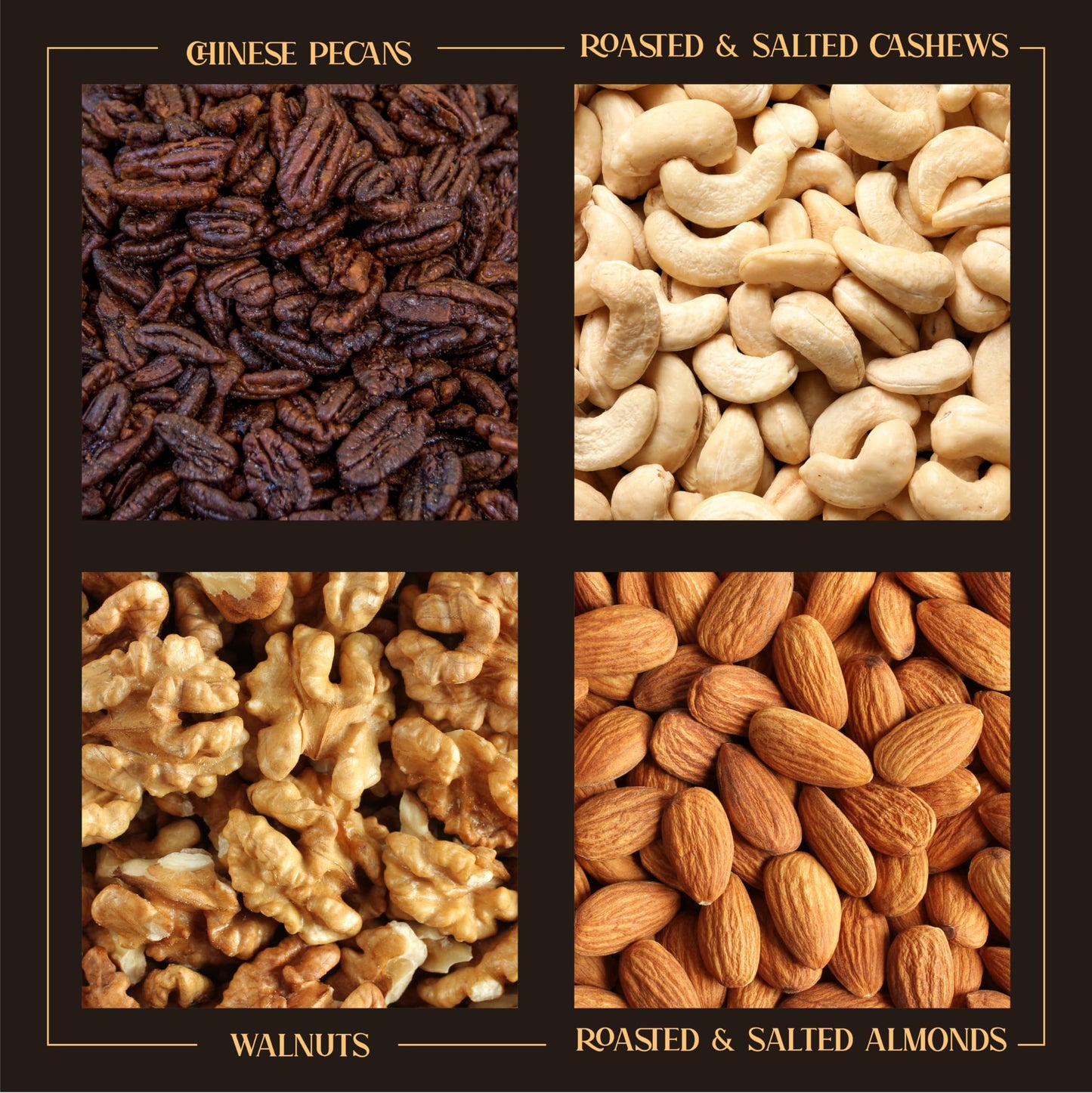 Variety Nuts Gift Basket (4 Pack), Nut Platter, Fathers Day Gift Basket, Gift Box For Birthday. Anniversary, Get Well Gift, Gift For Him, Her And Family,