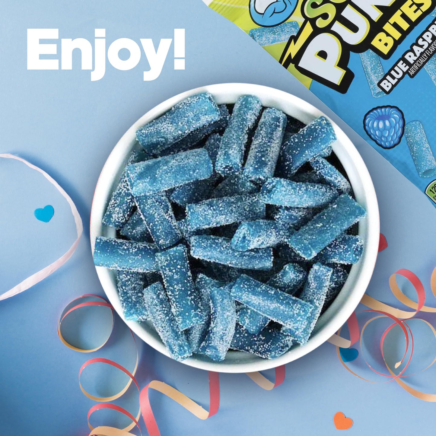 Sour Punch Assorted Candy, 5 Oz - Chewy, Mouthwatering Raspberry-Flavored Sour Candy - Fat-Free, Low Sodium Treat For Kids & Adu