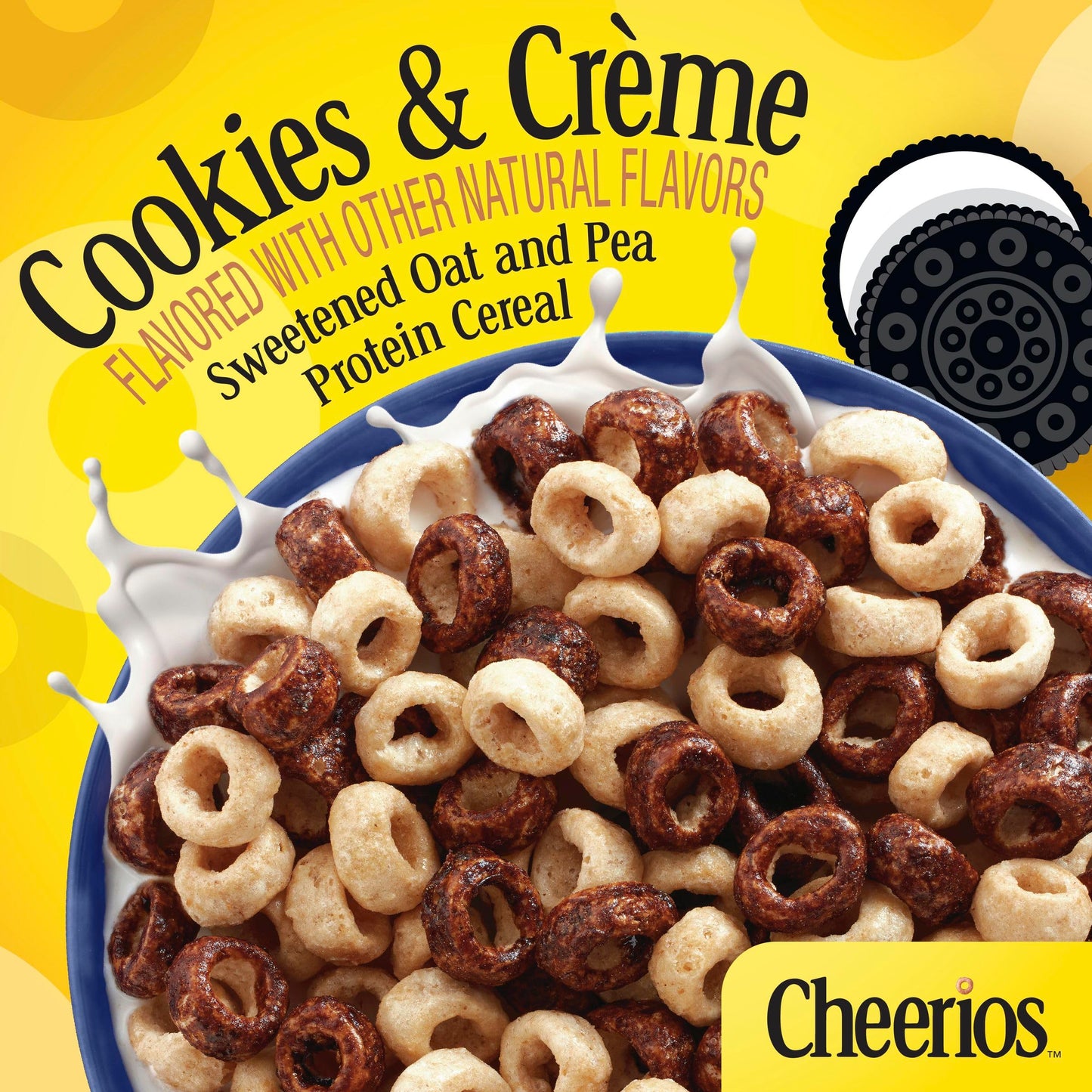 Cheerios Protein Cereal, Cookies and Crme, 8g Protein, Large Size, 11.2 oz