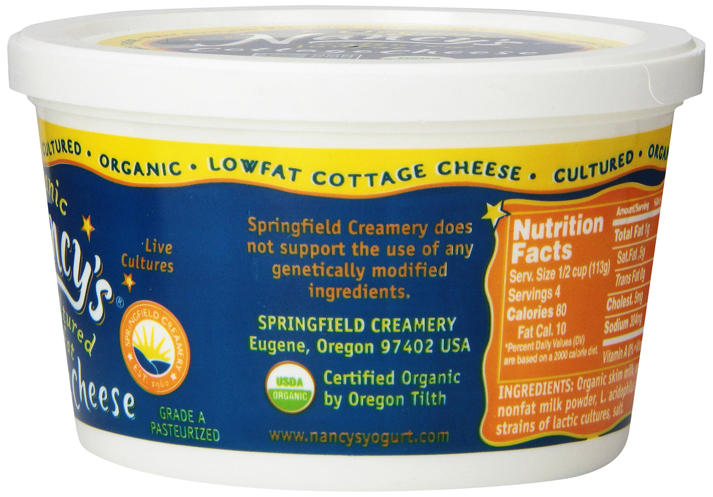Nancys Yogurt, Cultured Cottage Cheese, Low Fat, 16 oz