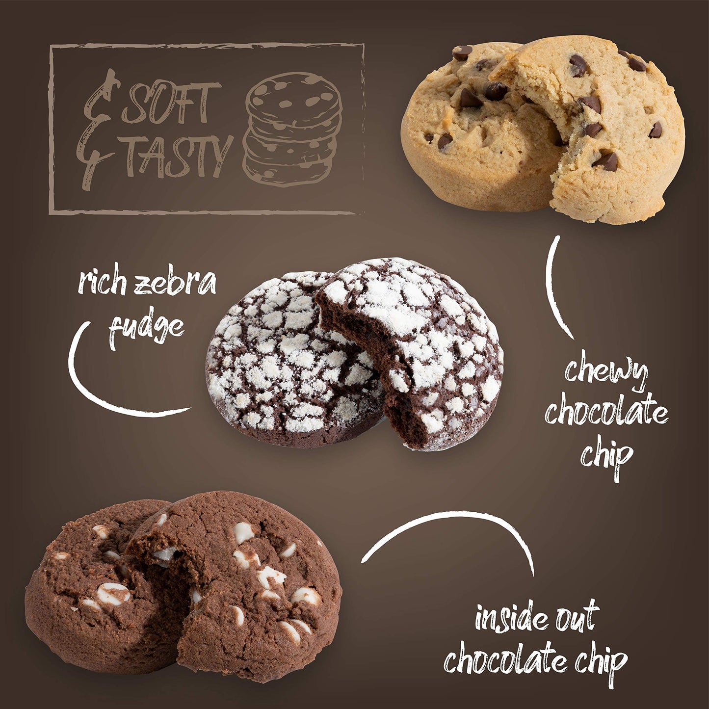 Granny Bellas Fathers Day Gift Basket, Granny Bellas Chocolate Cookies Gifts For Food Delivery, Assorted Gourmet Chocolate Candy