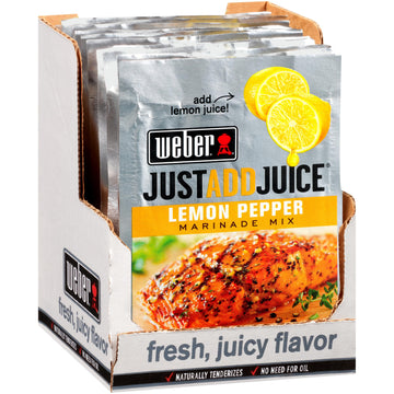 Weber Just Add Water Lemon Pepper Marinade, 1.12 Ounce (Pack Of 12)