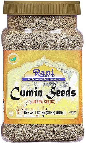 Rani Cumin Seeds Whole (Jeera) Spice 30Oz (1.87Lbs) 857G Pet Jar ~ All Natural | Gluten Friendly | Non-Gmo | Vegan | Kosher | In