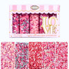 Confect Pretty in Pink & White Pearl Sprinkles Mix - Edible Heart & Star Sprinkles for Cakes, Cupcakes, Cookies - Birthday & Bak