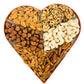 Anna And Sarah Premium Mixed Nuts Large Size Heart Shaped Gift Basket, Walnut-Almond-Cashew-Oregon Hazelnut-Apricot Seed-Pecan F