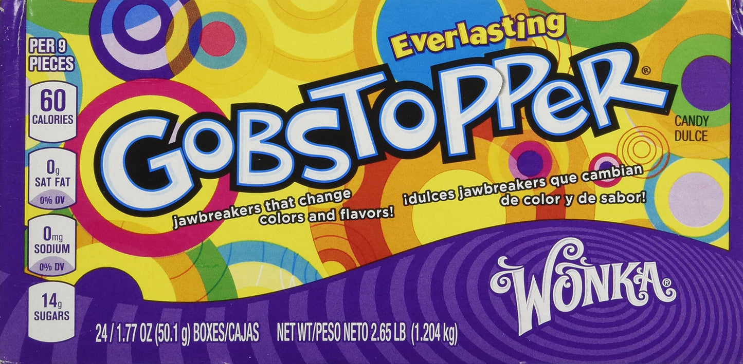Wonka Everlasting Gobstopper, 1.77 Ounce (Pack Of 24)