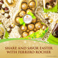 Ferrero Rocher, 13 Count, Premium Gourmet Milk Chocolate Hazelnut, Individually Wrapped Candy For Gifting In A Bunny-Shaped Box,