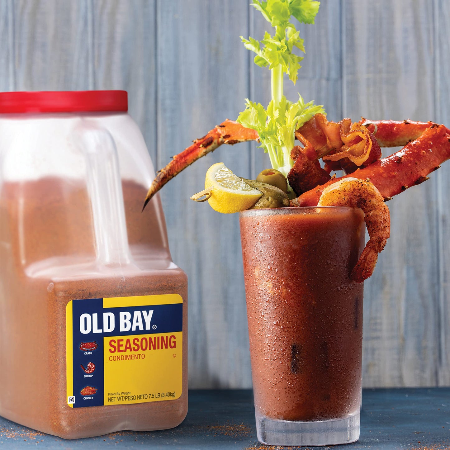 Old Bay Seasoning, 7.5 Lb (Pack Of 3) - Three 7.5 Pound Containers Of Old Bay All-Purpose Seafood Seasoning, Perfect For Crabs,