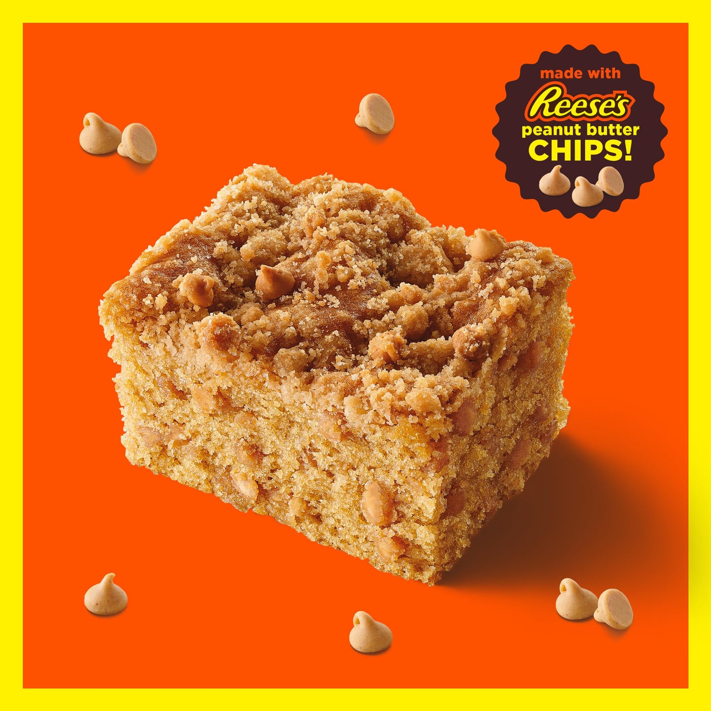 Betty Crocker REESES Peanut Butter Coffee Cake Mix with Brown Sugar Streusel Topping, 14.2 oz