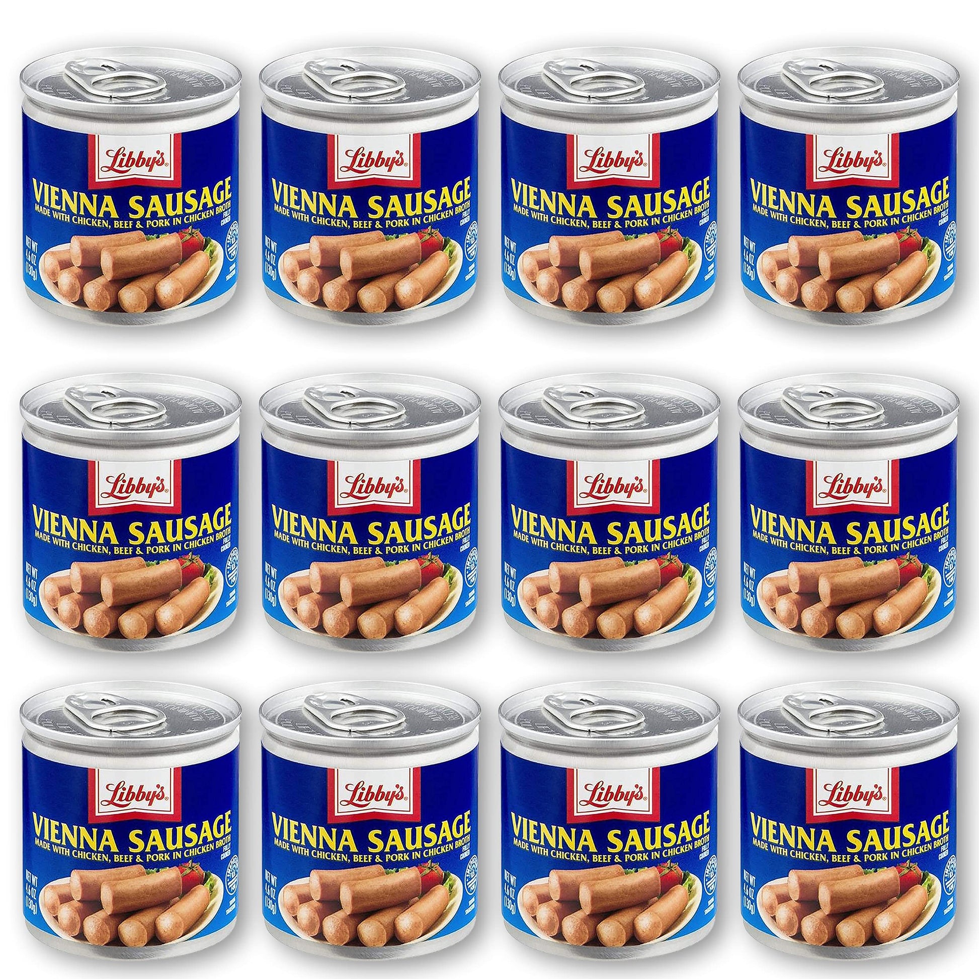 Libby's Vienna Sausage 4.6 Oz, 12 Cans.