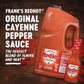 Franks RedHot Original Cayenne Pepper Hot Sauce, 1 Gallon Bulk - Red, Model 419660100