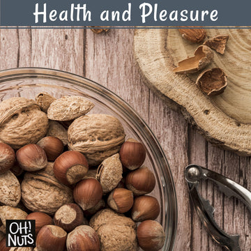 Oh! Nuts Jumbo Raw Mixed Nuts in Shell - 100% Natural - 2 lb - Packed in Zip-Seal Bag for Freshness