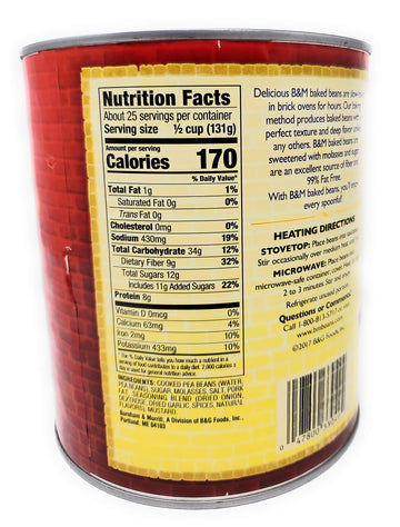 B & M Originial Baked Beans - 7 Lb. 4Oz. Can, 6 Cans Per Case