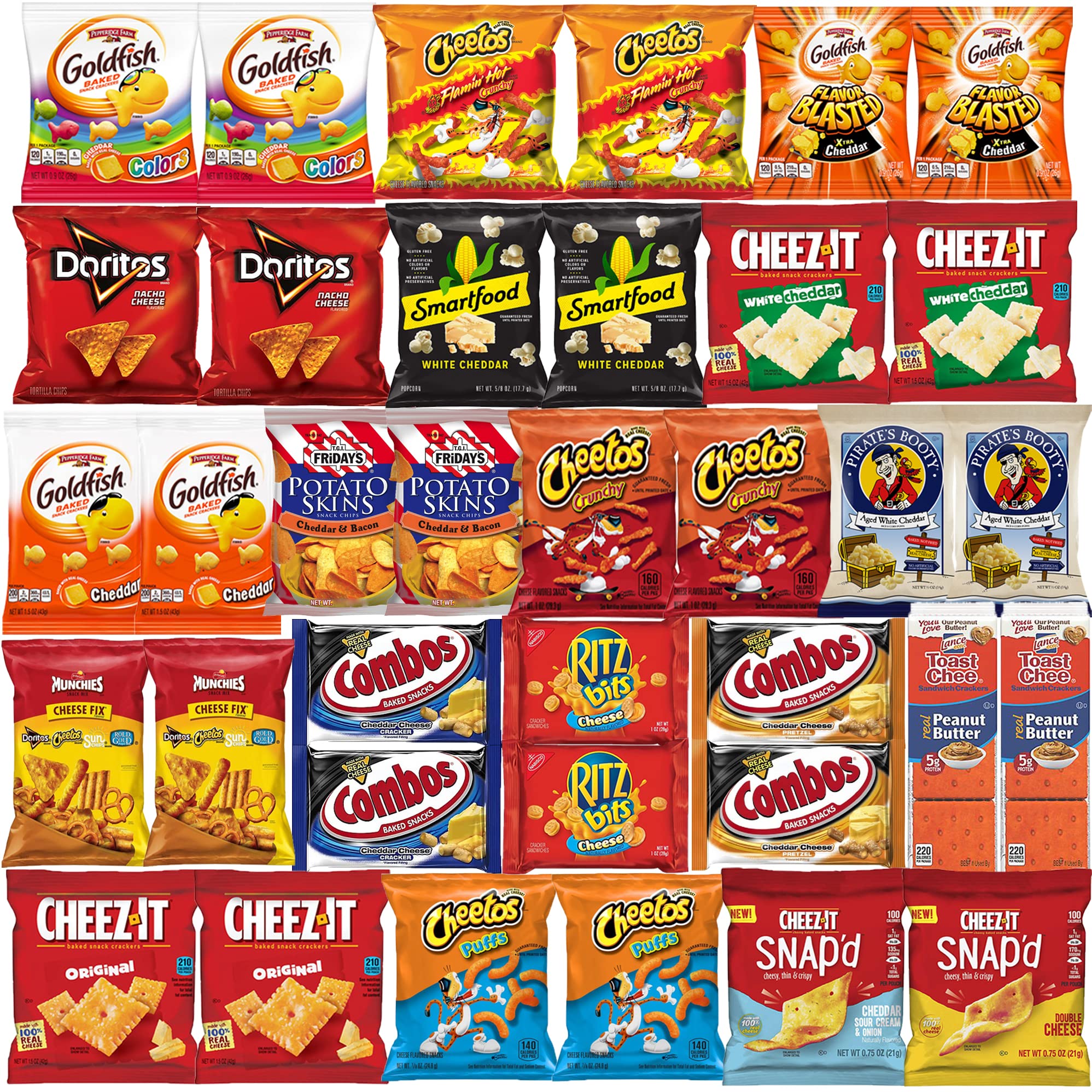 Cheese Crackers and Cheese Snacks Variety Pack Assortment Sampler Bulk ...