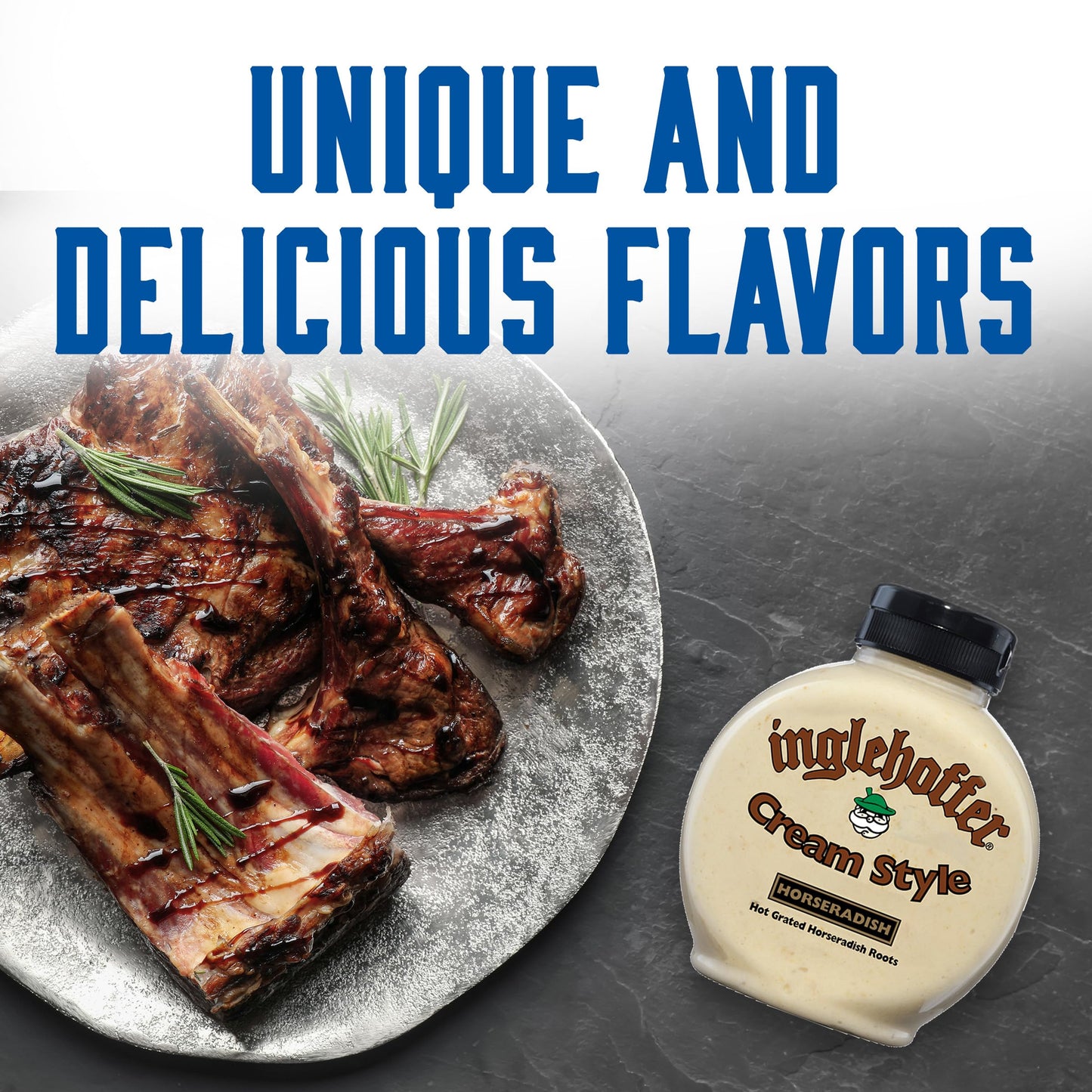Inglehoffer Condiment Variety Pack, Stone Ground Mustard, Cream Style Horseradish And Applewood Smoked Bacon Mustard (Pack Of 3)