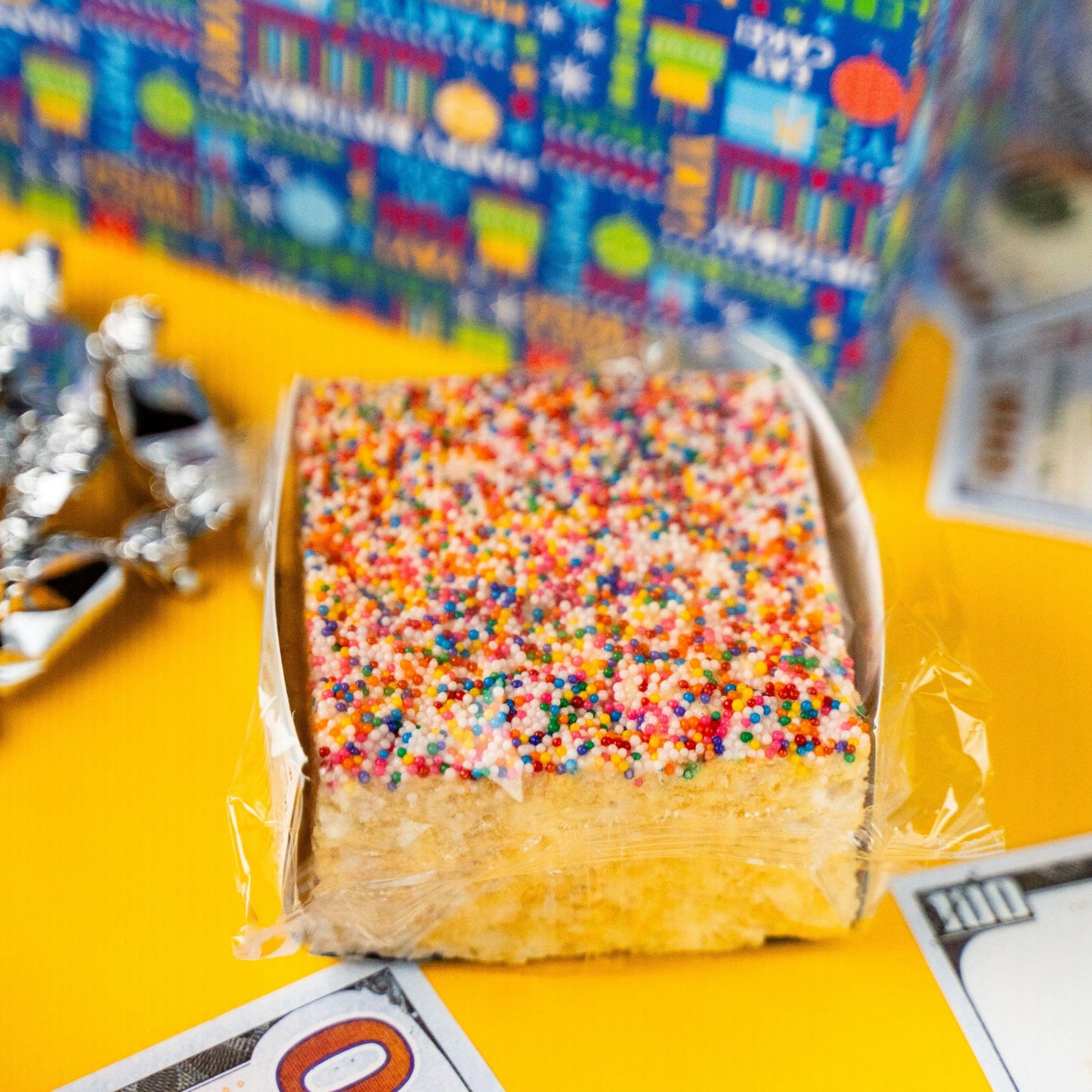 Birthday Billionaire Gift Box By Send A Cake – Ready-To-Gift Music Box With Sweet Caramels & 3 Sprinkle Dot Crispy Cake – No Assembly, Unique Birthday Gift For Women, Men & Kids