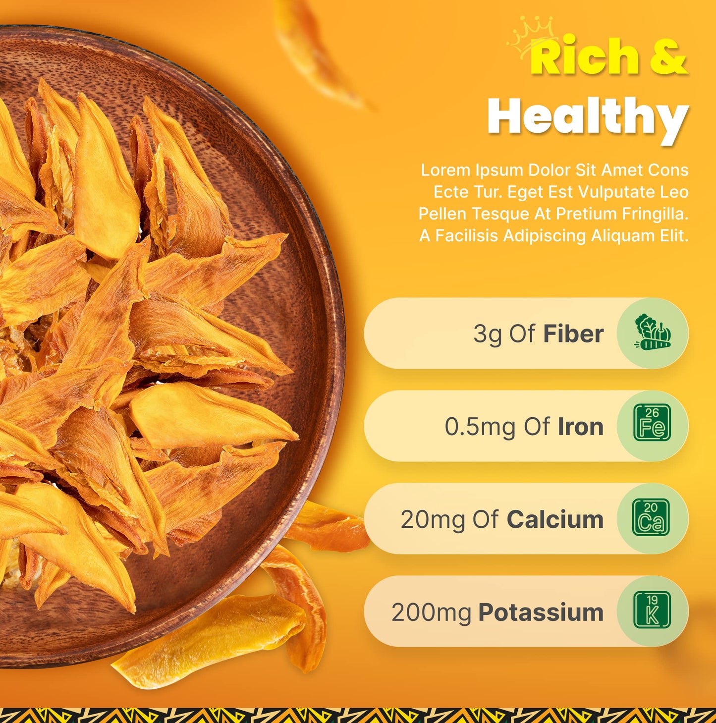 Organic Dried Mango Slices  No Sugar Added  16oz - All-Natural  Non-GMO  Mouth-Watering Dried Mangoes - Preservative-Free  Nutritious & Delicious Snack for Kids and mature-themeds by Tropicaux Reign
