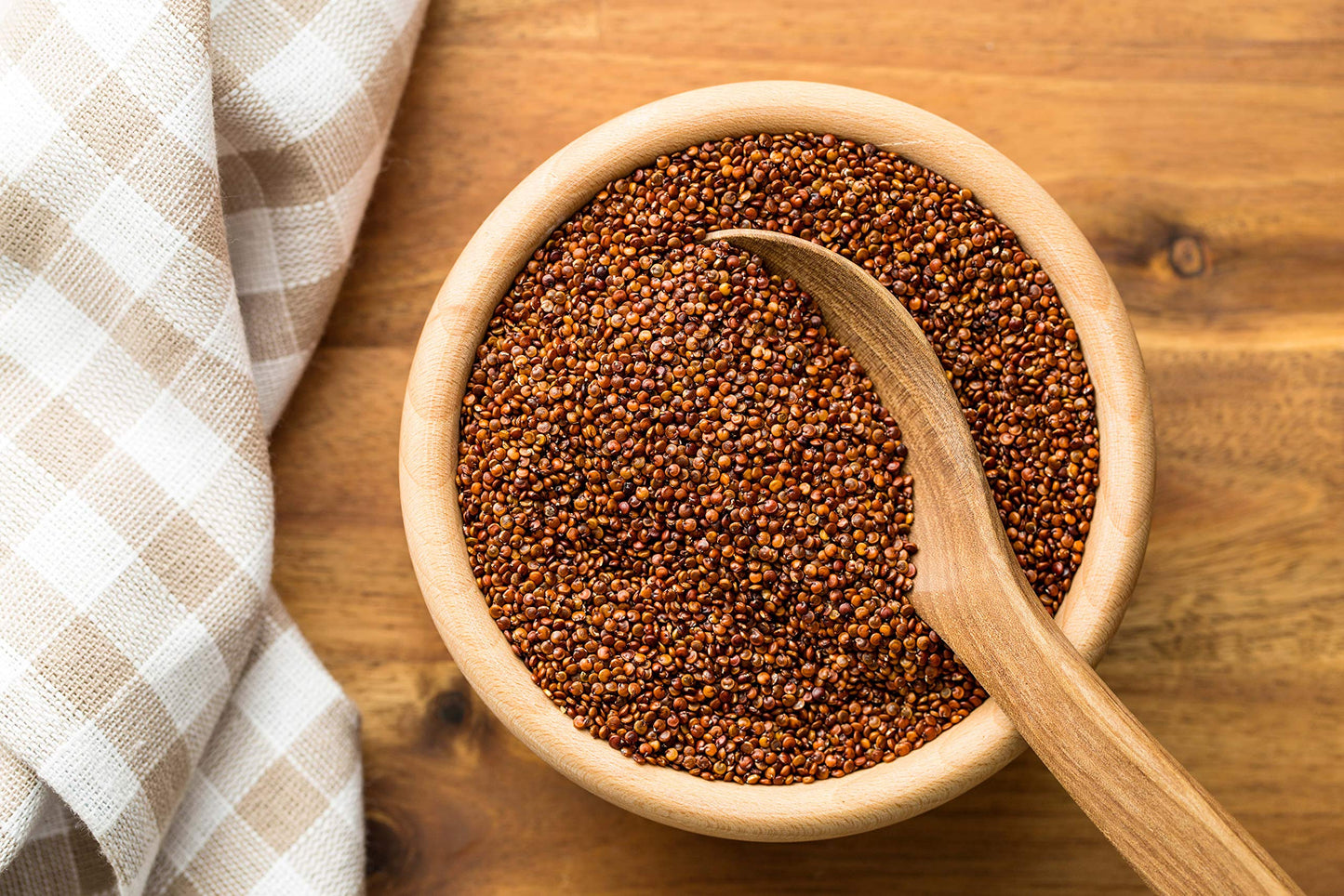 Food To Live - Organic Red Quinoa, 15 Pounds Non-Gmo, Whole Grain, Kosher, Vegan, Sirtfood, Bulk. Rich In Essential Amino Acids,