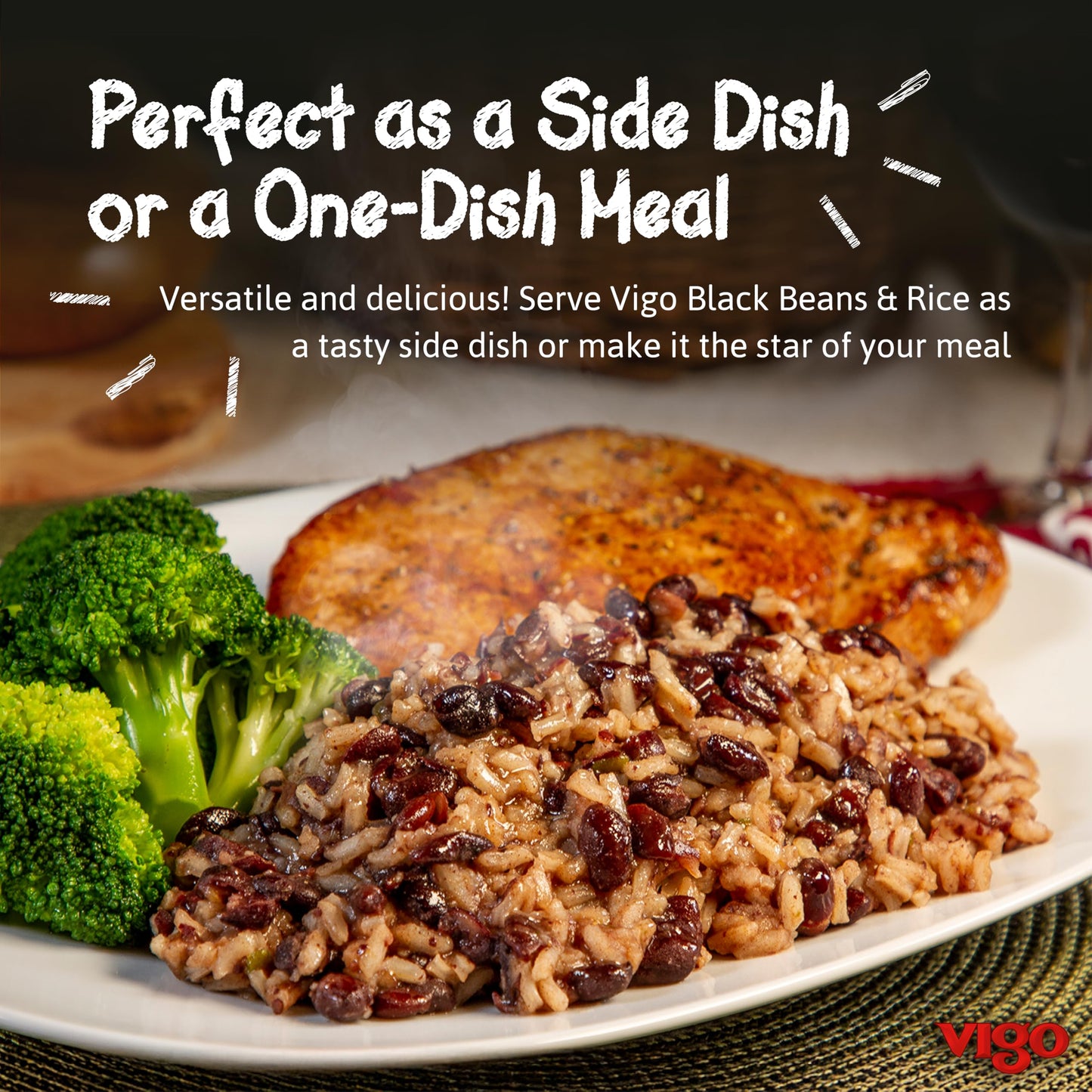 Vigo Black Bean And Rice - Case Of 12 - 8 Oz(D0102H5W6C8)