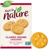 Back to Nature Classic Round Crackers - Dairy Free, Non-GMO, Made with Wheat Flour & Sea Salt, Delicious & Quality Snacks, 8.5 O